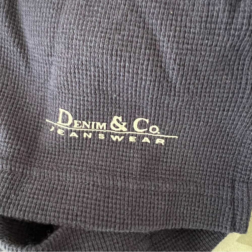Denim & Co. waffle knit long sleeve crew neck tunic - Picture 5 of 9
